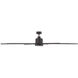 Modern 72 inch Oil Rubbed Bronze with Silver Blades Outdoor Ceiling Fan