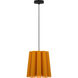 Renata 1 Light 12.6 inch Black Pendant Ceiling Light in Ocher/Ash, 13 in, WEP Collection