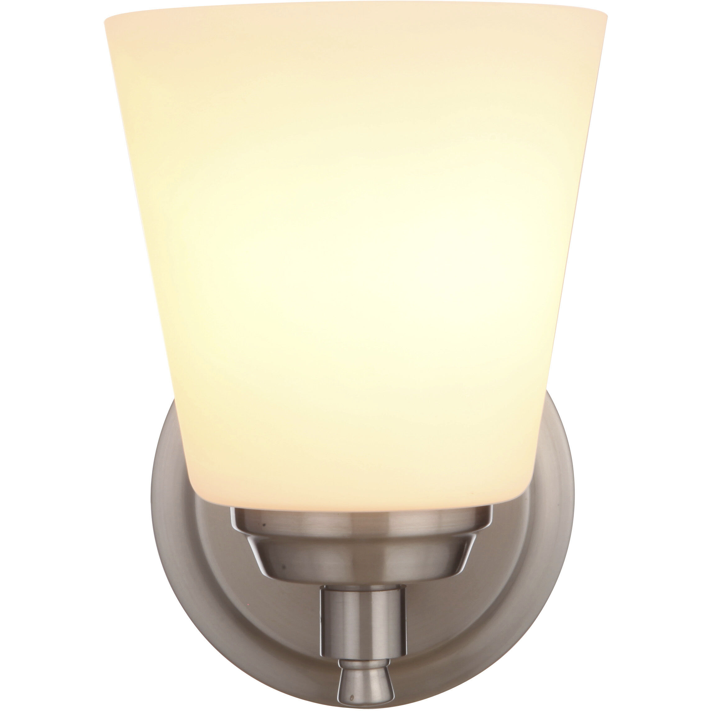 Neighborhood Tyler 1 Light 5.5 inch Brushed Polished Nickel Wall Sconce Wall Light in White Glass, Neighborhood Collection