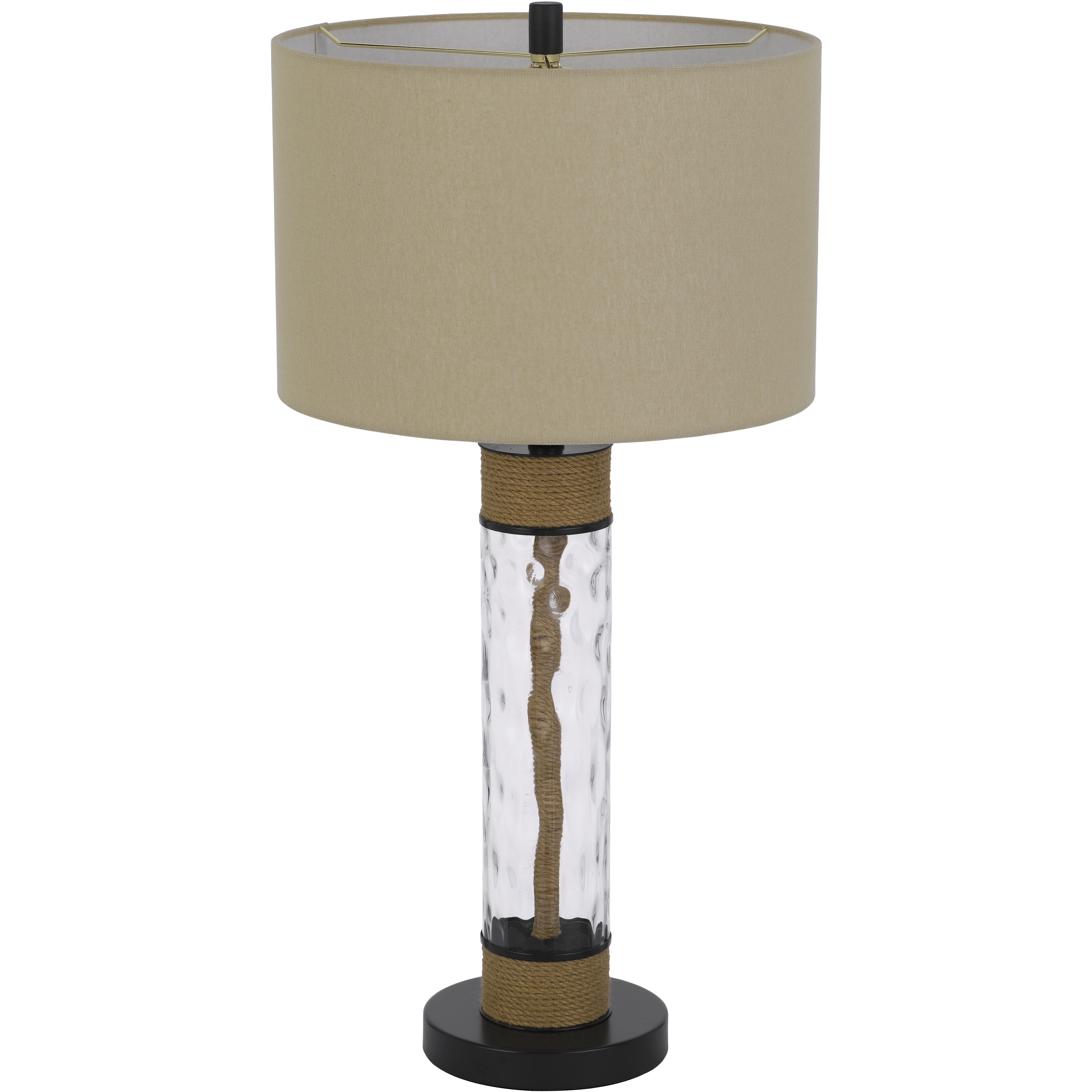 Bartow 32 inch 150.00 watt Black and Burlap Table Lamp Portable Light