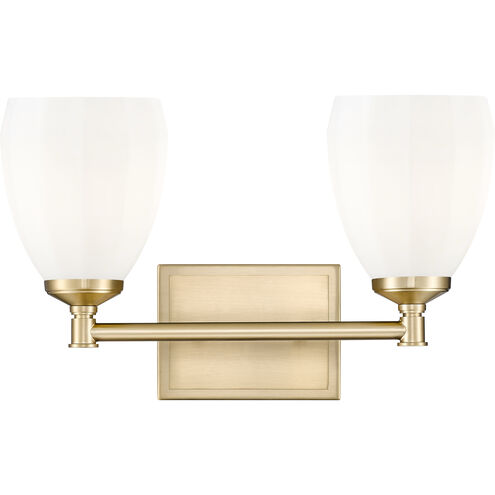 Oren 2 Light 16 inch Modern Gold Bath Vanity Light Wall Light