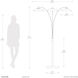 Saucer 92 inch 22.00 watt Matte Black Arc Floor Lamp Portable Light