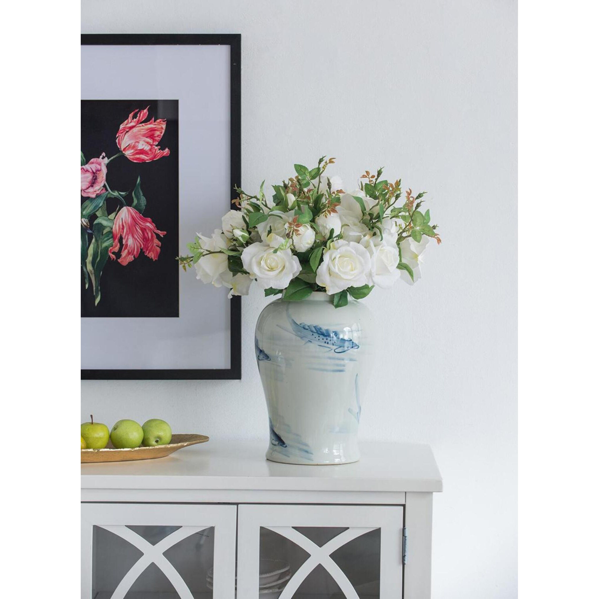 Koi 18.9 X 9.4 inch Vase