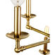 New Traditional 4 Light Brass Chandelier Ceiling Light