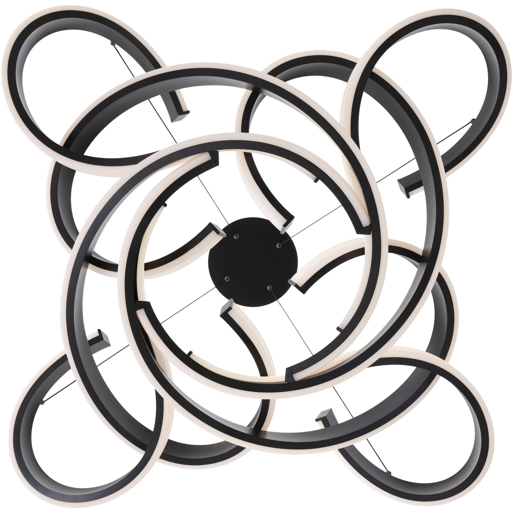 Woven 1 Light 51 inch Black Pendant Ceiling Light