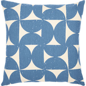 Natur 18 inch Dark Blue Pillow Kit in 18 x 18, Square