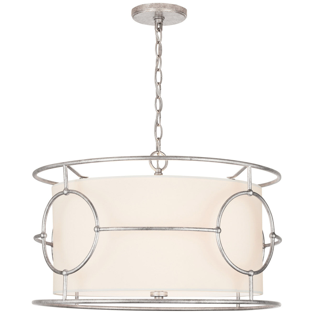 Oran 3 Light 22 inch Antique Silver Pendant Ceiling Light