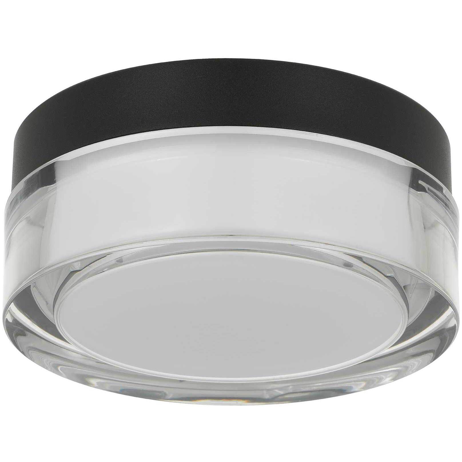 Sunspot LED 6 inch Sand Black Outdoor Flush Mount