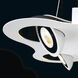 Vision 3 Light 120V White/Black Track Ceiling Light