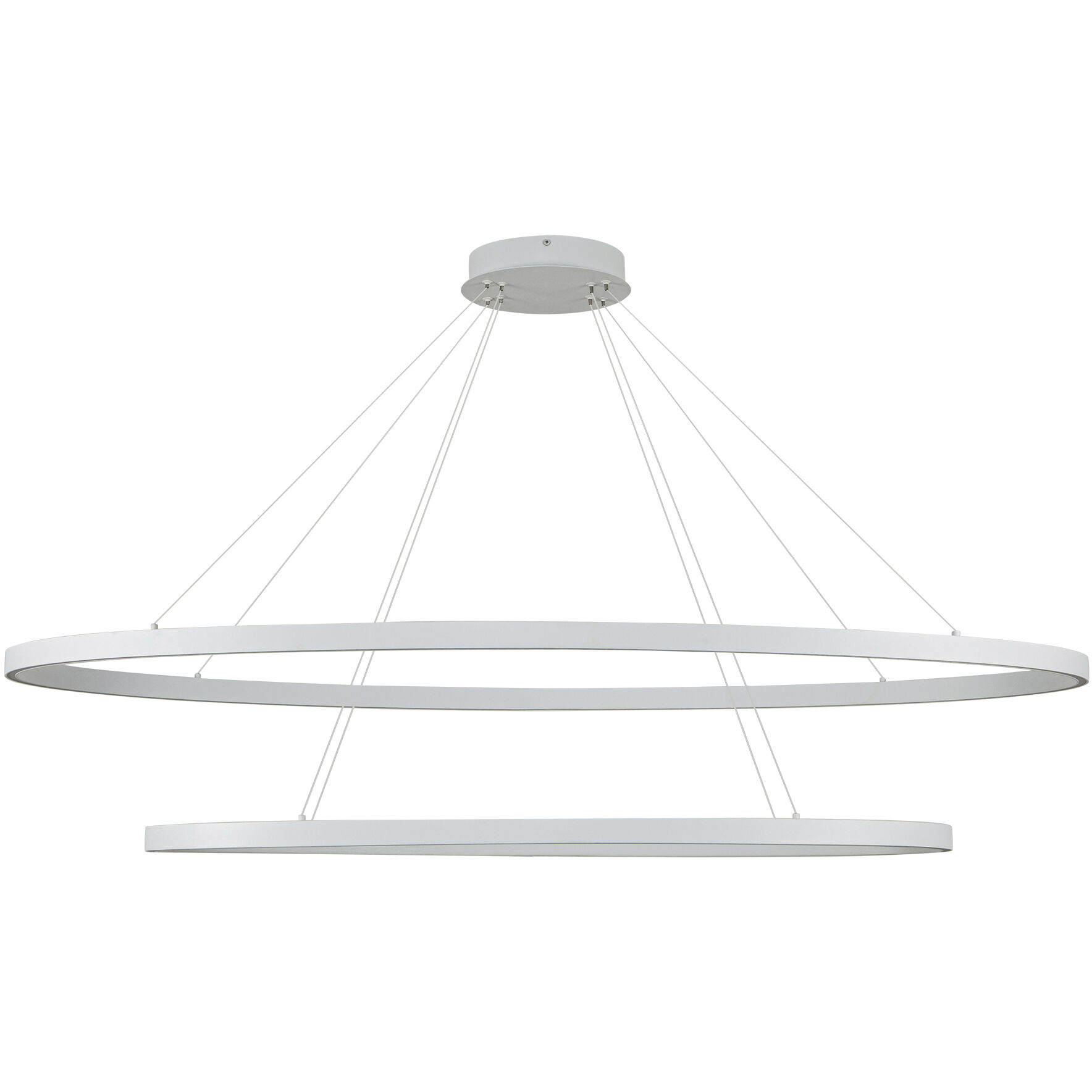 Ovale LED 28.25 inch White Chandelier Ceiling Light