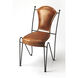 Accent Seating Coriander Iron & Leather Brown Leather Accent Chair