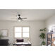 Lyndon 52 inch Distressed Black with Dark Walnut Blades Ceiling Fan