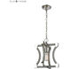 Mies 1 Light 12 inch Gray with Polished Nickel Mini Pendant Ceiling Light, Small