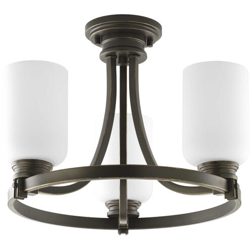 Graford 3 Light 17 inch Antique Bronze Semi-Flush Mount Convertible Ceiling Light