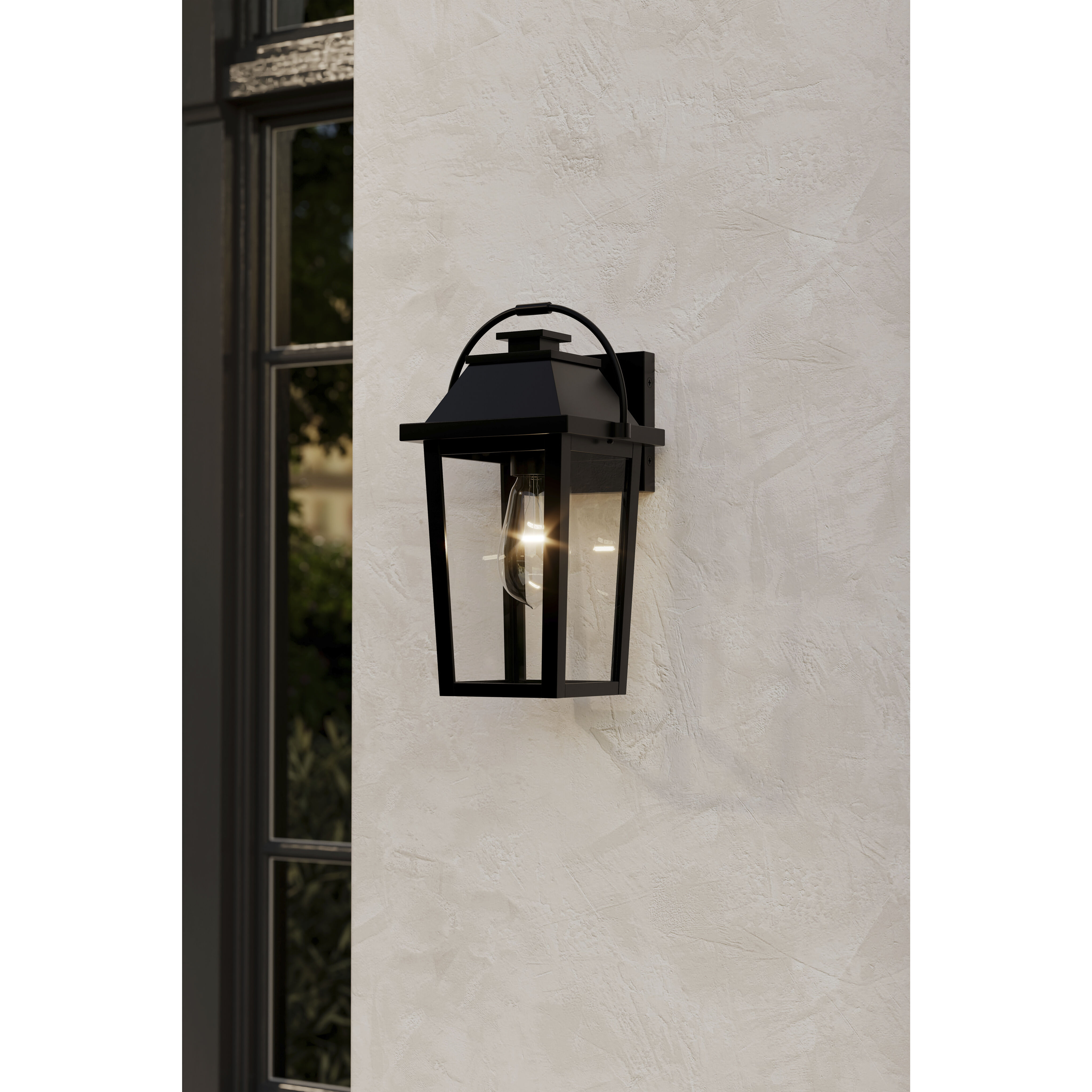Branwyn 1 Light 13 inch Sand Coal Black Outdoor Wall Lantern