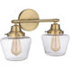 Neighborhood Essex 2 Light 18 inch Satin Brass Vanity Light Wall Light, Neighborhood Collection