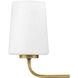 Kline LED 23.75 inch Heritage Brass Bath Light Wall Light