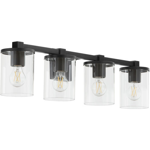 Bolton 4 Light 30.5 inch Matte Black Vanity Light Wall Light