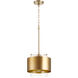 Fort Worth 1 Light 11 inch Aged Brass Mini Pendant Ceiling Light 