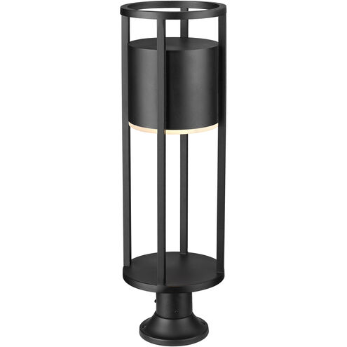Luca LED 29.75 inch Black Outdoor Pier Mounted Fixture
