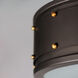 Trestle 2 Light 13 inch Oil Rubbed Bronze/Antique Brass Flush Mount Ceiling Light