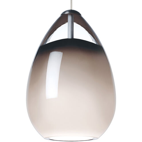 Sean Lavin Alina 1 Light 120 Satin Nickel Low-Voltage Pendant Ceiling Light in Halogen, Monopoint, Smoke Glass