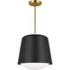 kate spade new york Draper 1 Light 12 inch Midnight Black Pendant Ceiling Light