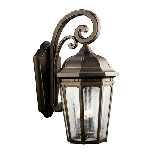 Courtyard 3 Light 10.25 inch Outdoor Wall Light