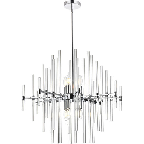 Sienna 8 Light 27 inch Chrome Pendant Ceiling Light