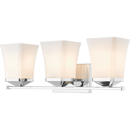 Darcy 3 Light 22 inch Chrome Vanity Wall Light
