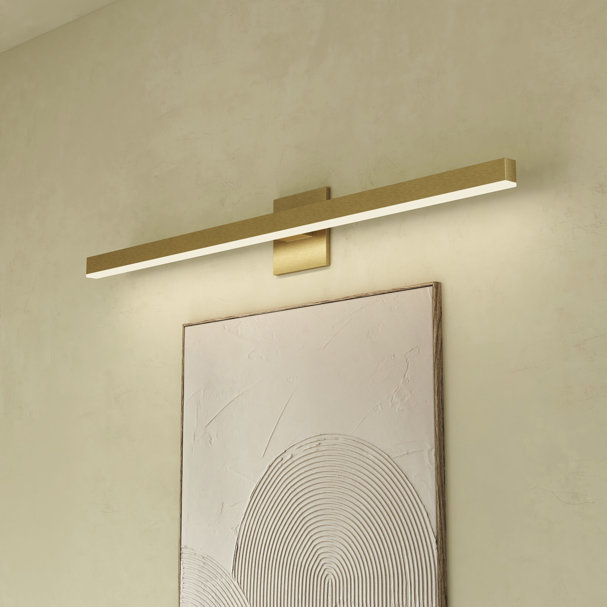 Vega Vanity Light Wall Light in Brushed Gold