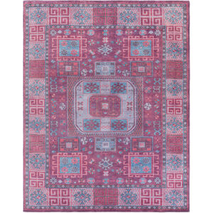 Greta 120 X 96 inch Red and Blue Area Rug, Wool