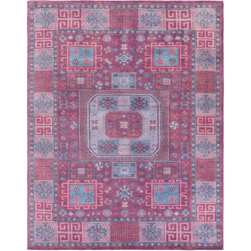 Greta 120 X 96 inch Red and Blue Area Rug, Wool