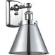 Ballston Appalachian 1 Light 7 inch Polished Chrome Sconce Wall Light, Ballston