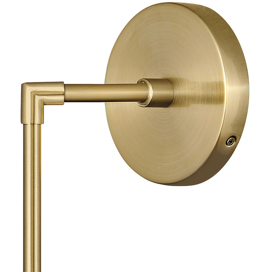 Warby 1 Light 8 inch Heritage Brass Indoor Wall Sconce Wall Light in Clear