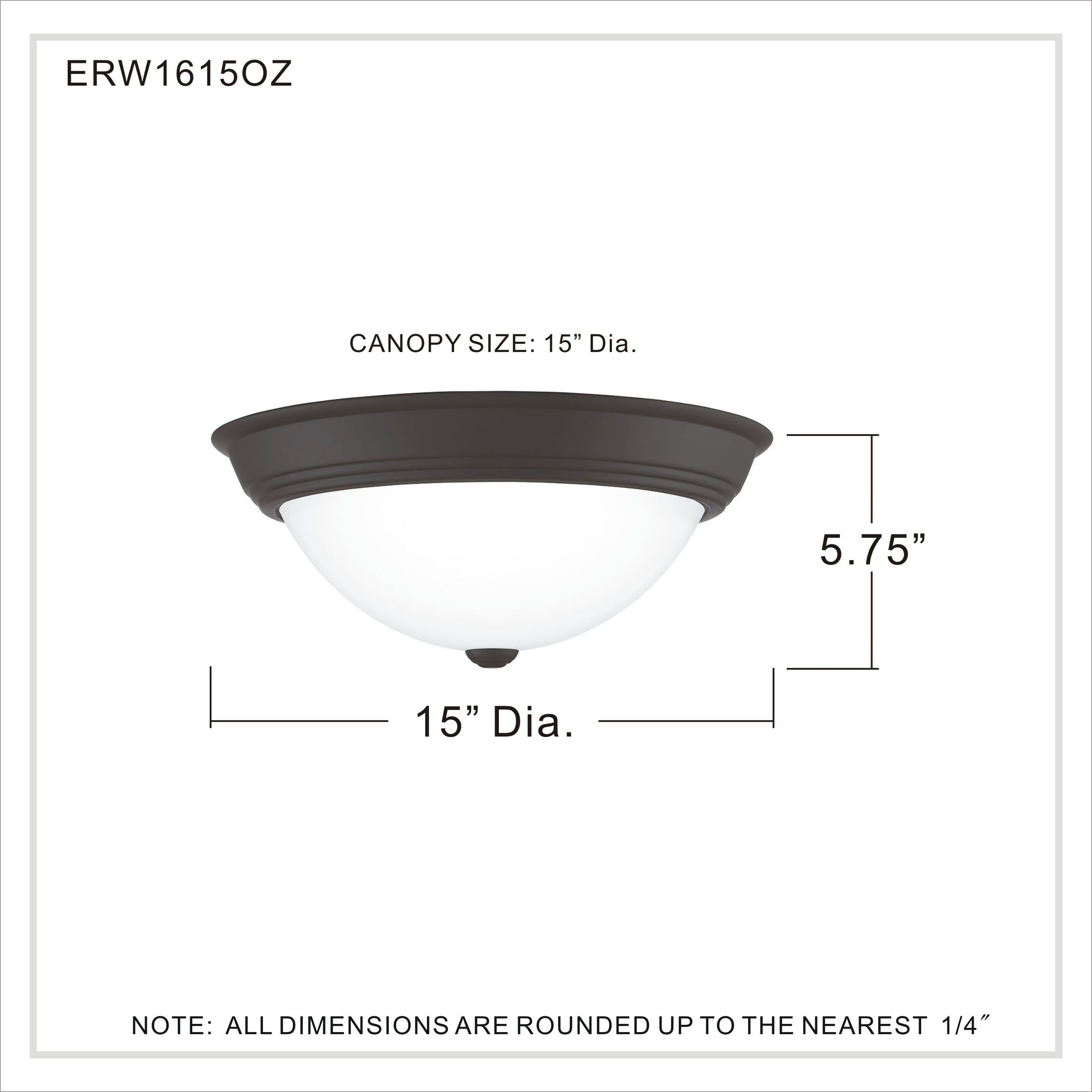 Erwin 3 Light 15 inch Old Bronze Flush Mount Ceiling Light