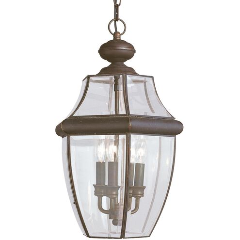 Lancaster 3 Light 11.75 inch Antique Bronze Outdoor Pendant