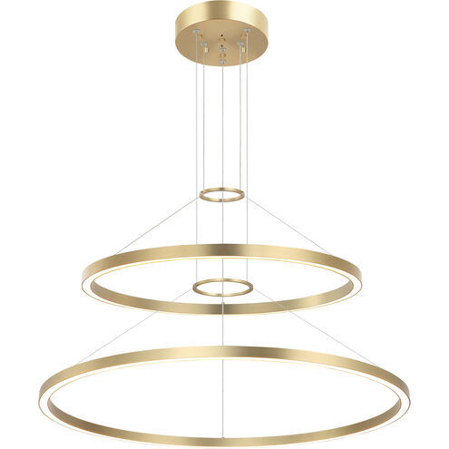 O'hara LED 31.88 inch Brushed Gold Chandelier Ceiling Light