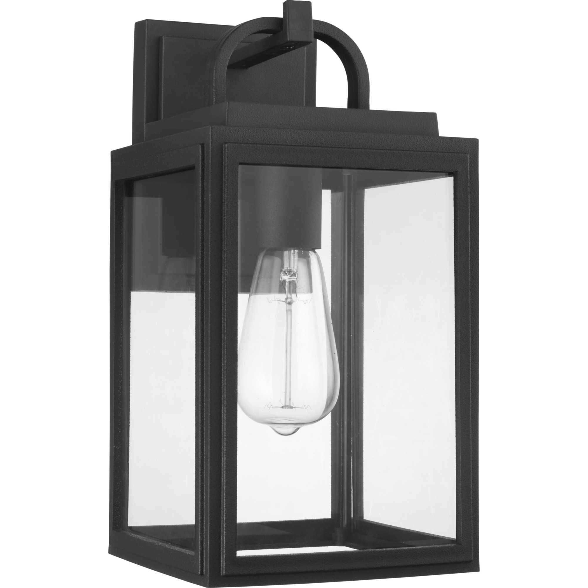 Grandbury 1 Light 14 inch Textured Black Outdoor Wall Lantern, with DURASHIELD, Medium