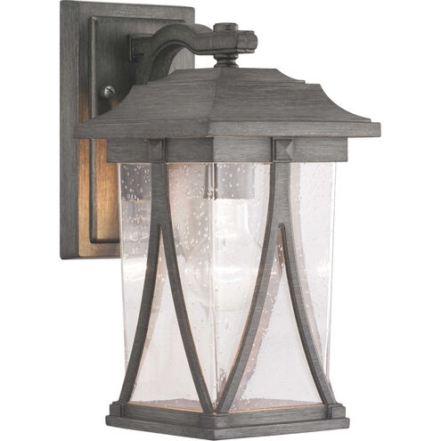 Abbott 1 Light 12 inch Antique Pewter Outdoor Wall Lantern, Small