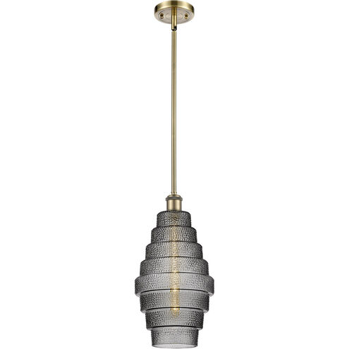 Ballston Cascade LED 8 inch Antique Brass Mini Pendant Ceiling Light