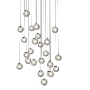 Champagne Bubbles LED 27 inch Polished Chrome Pendant Ceiling Light