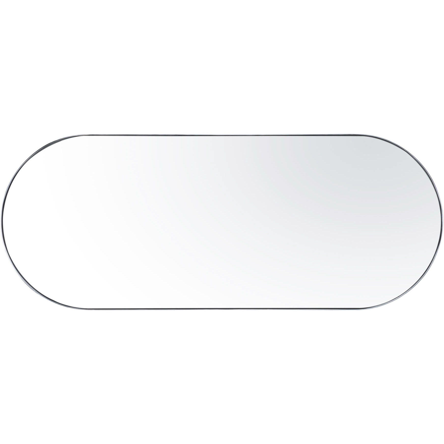 Capsule 60 X 24 inch Chrome Wall Mirror in Painted Chrome