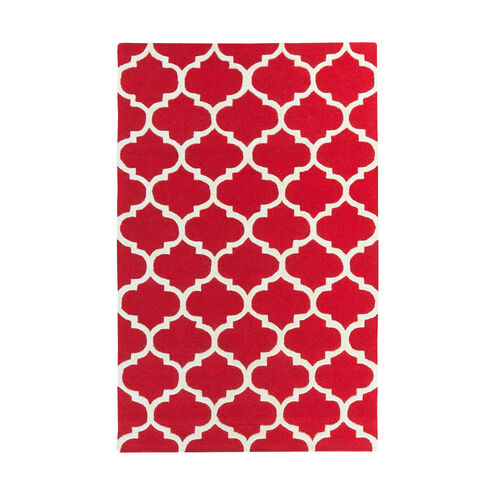 Pollack 144 X 27 inch Bright Red Indoor Runner, Runner