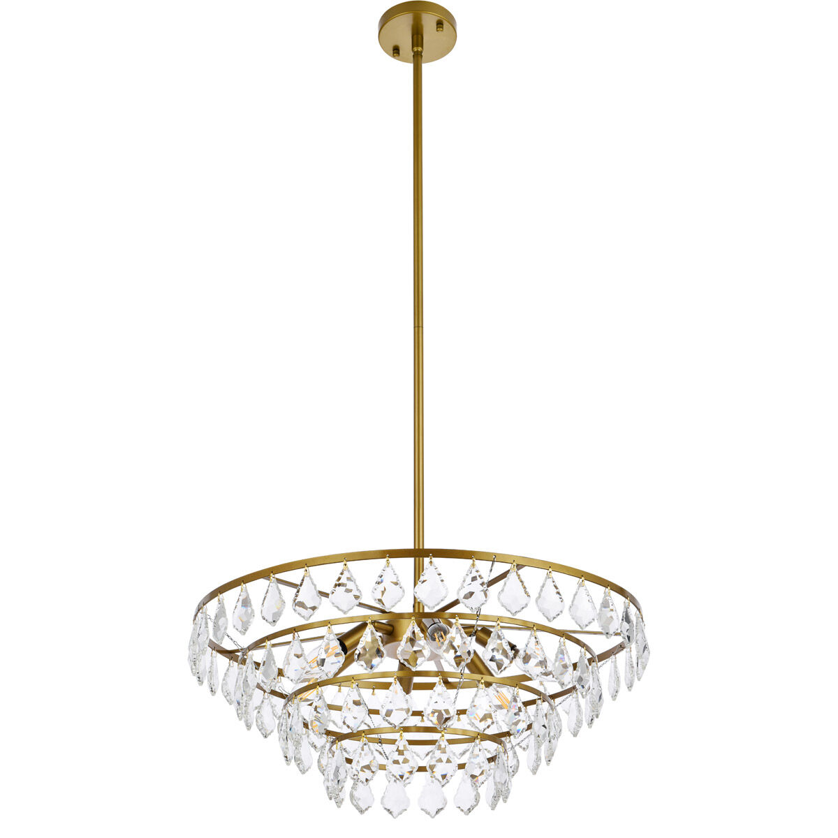 Ella 6 Light 24 inch Brass Pendant Ceiling Light