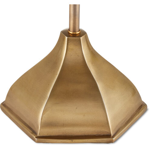 Domville 21 inch 7.00 watt Antique Brass/Black Table Lamp Portable Light