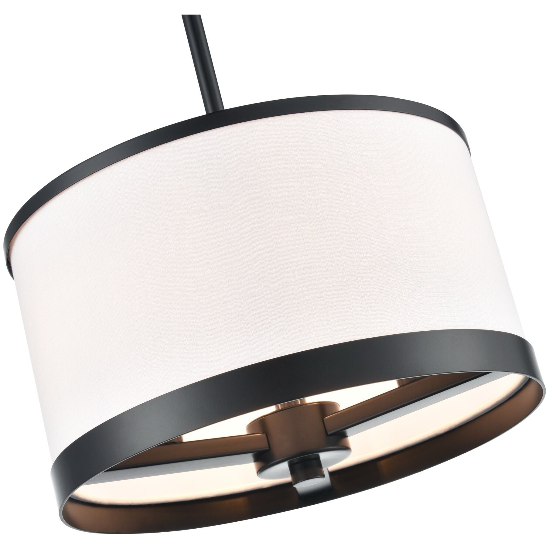 High Street 3 Light 12.01 inch Black Pendant Ceiling Light