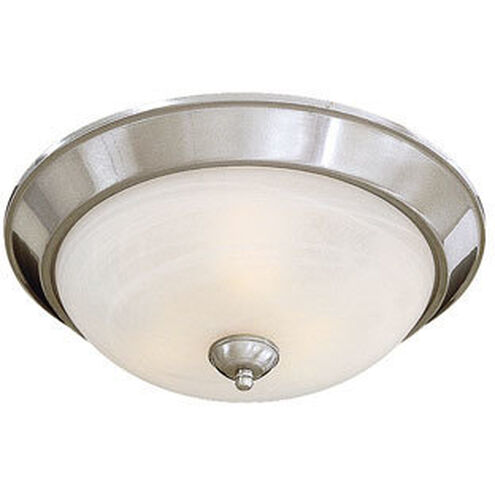 Paradox 3 Light 16 inch Brushed Nickel Flush Mount Ceiling Light in Incandescent