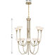 Florena 10 Light 30 inch Noble Brass Chandelier Ceiling Light