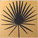 Frond Gold with Black Wall Art